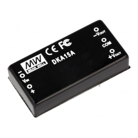 Convertor DC/DC 15W 9-18V la 15V/-15V THT | Electronic-mag.ro | Componente Electronice
