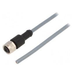Cablu de Conectare M12 4 pini 2m 250VAC 4A IP67 | Electronic-mag.ro | Componente Electronice