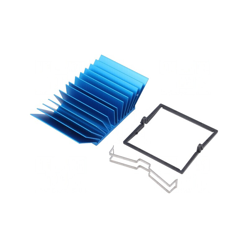 Radiator Extrudat cu Aripioare BGA Albastru 42.5mm | Electronic-mag.ro | Componente Electronice