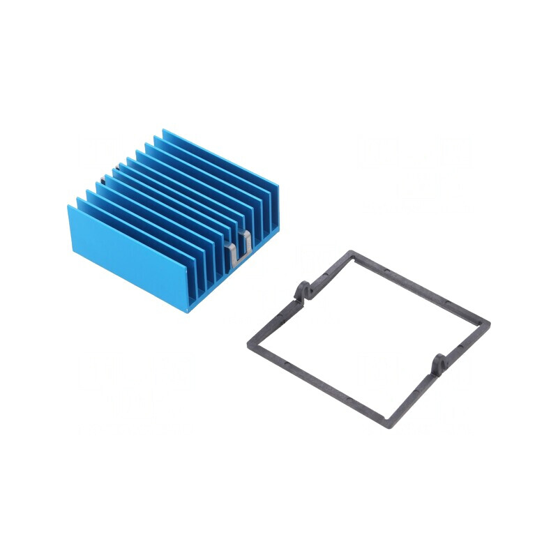 Radiator extrudat cu aripioare BGA albastru 42,5mm 3°C/W | Electronic-mag.ro | Componente Electronice