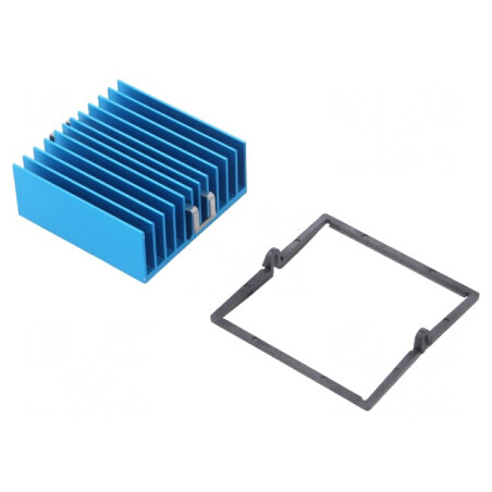 Radiator extrudat cu aripioare BGA albastru 42,5mm 3°C/W | Electronic-mag.ro | Componente Electronice