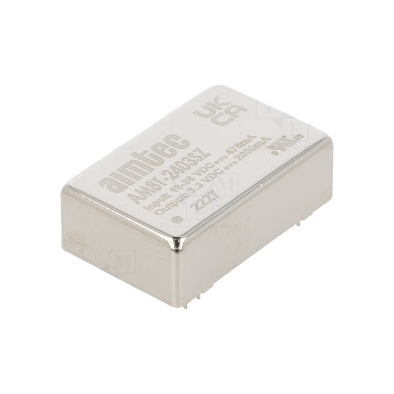 Convertor DC/DC 7,5W 18-36V la 3,3V 2A DIP24 | Electronic-mag.ro | Componente Electronice Convertor DC/DC 7,5W 18-36V la 3,3V 2A DIP24 | Electronic-mag.ro | Componente Electronice
