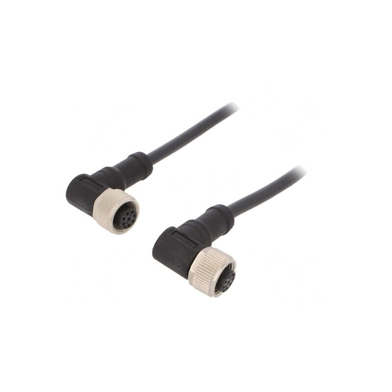 Cablu senzori/automatizări 8 pini M12-M12 1m | Electronic-mag.ro | Componente Electronice