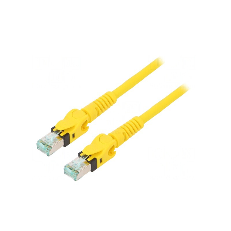 Patch cord S/FTP CAT6a galben 1m | Electronic-mag.ro | Componente Electronice