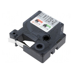 Bandă metalică 9mm x 5,5m neagră DYMO | Electronic-mag.ro | Componente Electronice