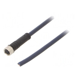 Cablu de conectare M8 4 pini 3m 30VAC 4A | Electronic-mag.ro | Componente Electronice