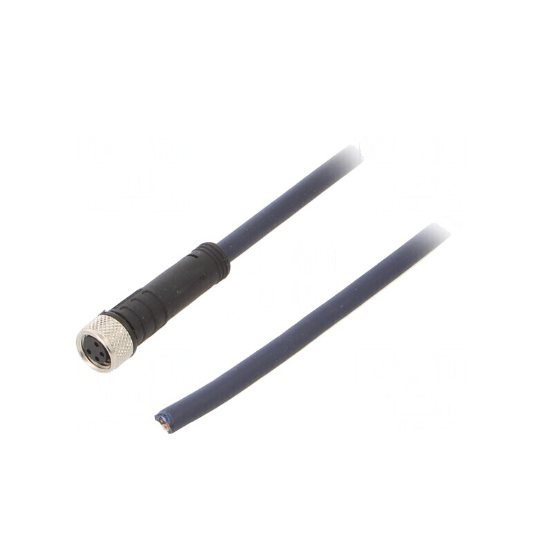Cablu de conectare M8 4 pini 3m 30VAC 4A | Electronic-mag.ro | Componente Electronice
