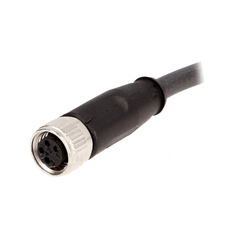 Conector M8 Mamă 4 PIN cu Cablu 7.5m | Electronic-mag.ro | Componente Electronice