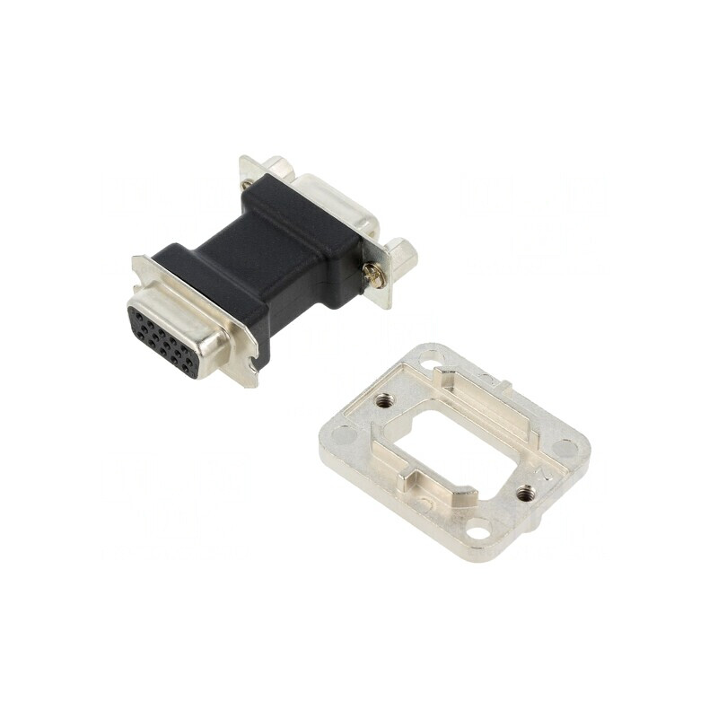 Conector D-SUB 15P Femeie-Femeie | Electronic-mag.ro | Componente Electronice