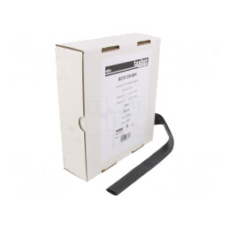 Manșon Termocontractabil Fără Adeziv 12,7mm x 5m Negru | Electronic-mag.ro | Componente Electronice