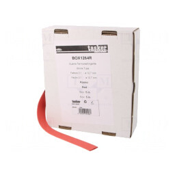 Manşon termocontractabil 12,7mm 5m roşu | Electronic-mag.ro | Componente Electronice
