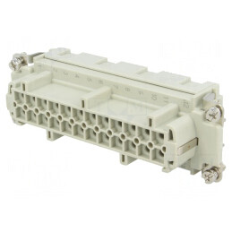 Conector HDC Inserturi Contact Mamă 24 PIN 16A | Electronic-mag.ro | Componente Electronice