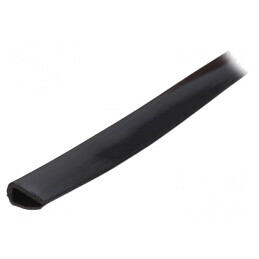 Ecran PVC Negru pentru Orificii și Margini 10m x 14mm | Electronic-mag.ro | Componente Electronice