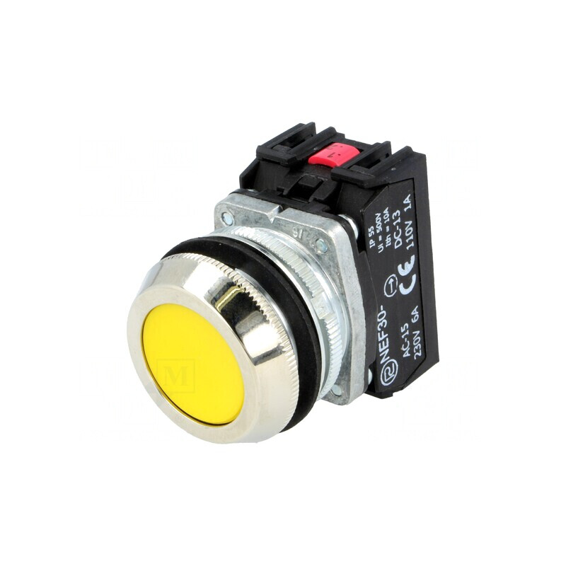 Comutator apăsare 30mm 1 NC NO | Electronic-mag.ro | Componente Electronice
