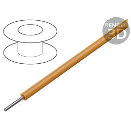 Cablu HookUp Wire 20AWG PVC Portocaliu 30,5m | Electronic-mag.ro | Componente Electronice