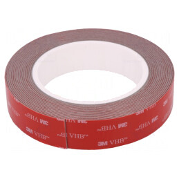 Bandă adezivă acrilică gri 25mm x 5m 3M VHB GPH | Electronic-mag.ro | Componente Electronice