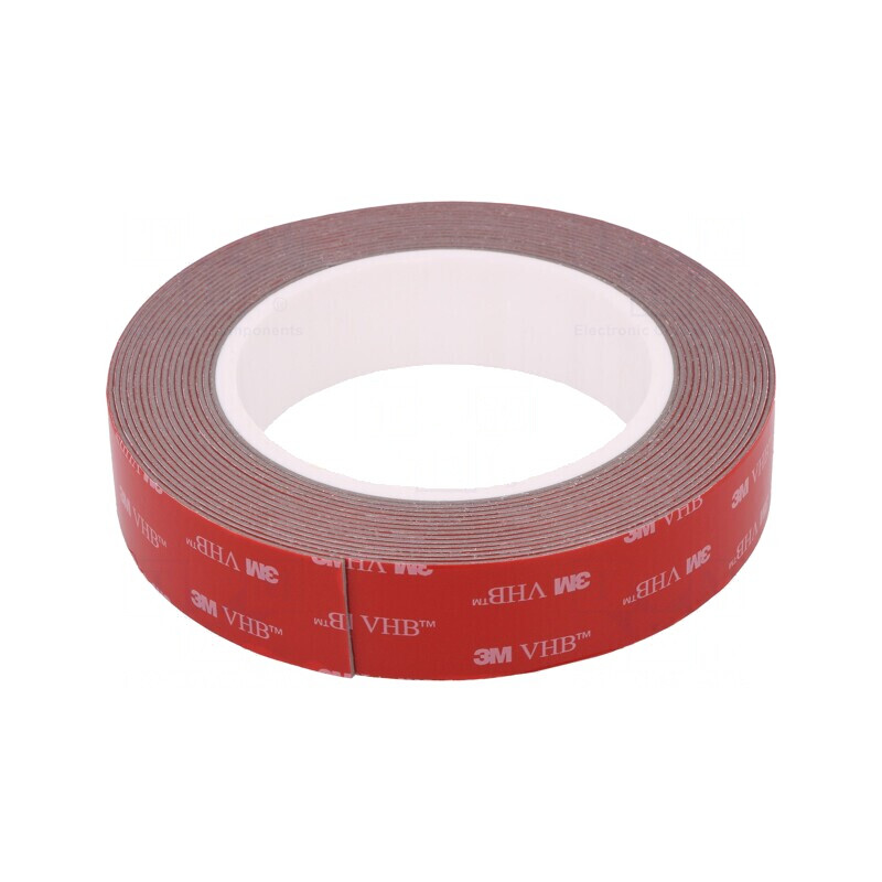 Bandă adezivă acrilică gri 25mm x 5m 3M VHB GPH | Electronic-mag.ro | Componente Electronice