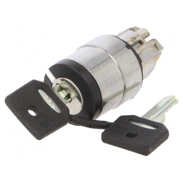Comutator Rotativ cu Cheie 22mm 3 Pini Negru ZB4BG04 | Electronic-mag.ro | Componente Electronice