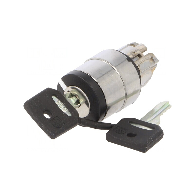 Comutator Rotativ cu Cheie 22mm 3 Pini Negru ZB4BG04 | Electronic-mag.ro | Componente Electronice