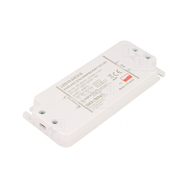 Alimentator LED 15W 24V DC 0.63A IP20 | Electronic-mag.ro | Componente Electronice Alimentator LED 15W 24V DC 0.63A IP20 | Electronic-mag.ro | Componente Electronice