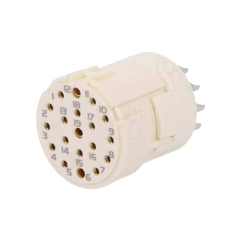 Conector M23 19-PIN Mamă Lipire | Electronic-mag.ro | Componente Electronice