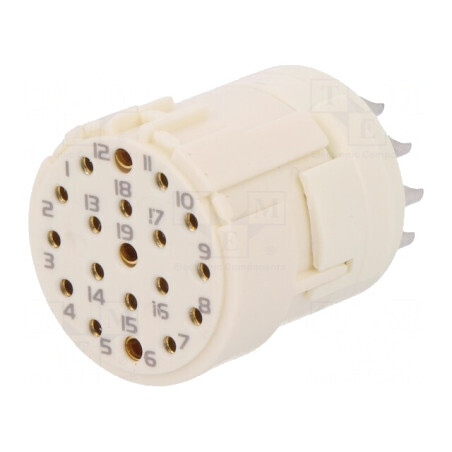 Conector M23 19-PIN Mamă Lipire | Electronic-mag.ro | Componente Electronice