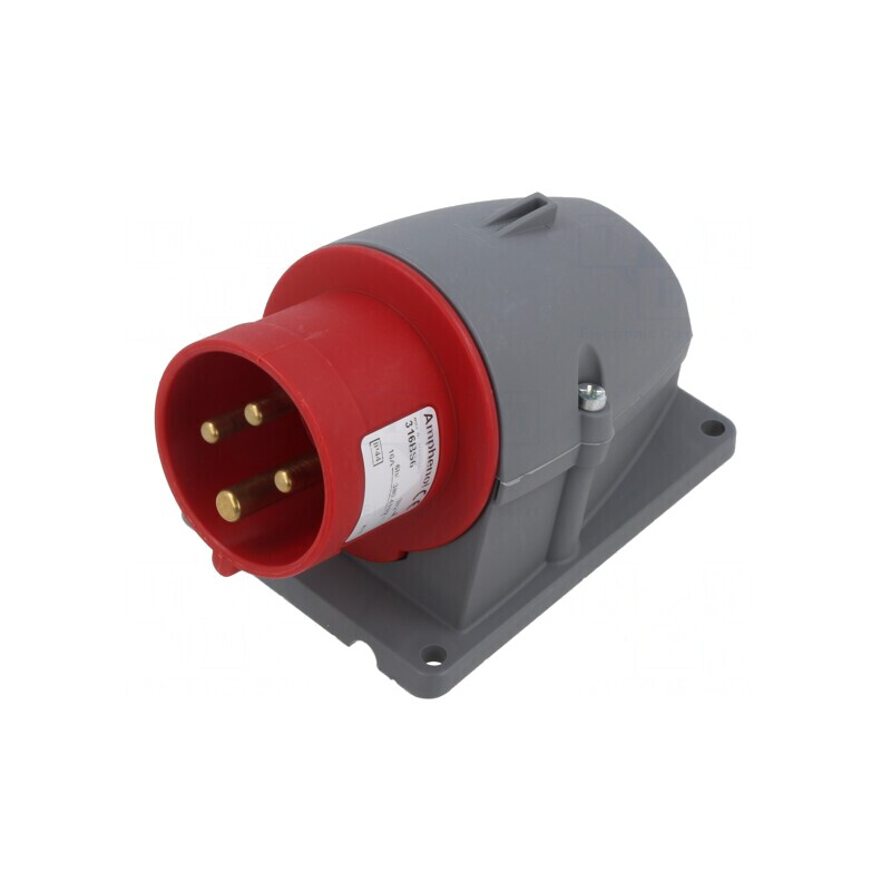 Conector Alimentare AC Trifazat Soclu Tată IP44 | Electronic-mag.ro | Componente Electronice