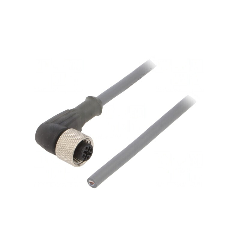 Cablu de Conectare M12 Unghi 3m 250VAC 2.7A | Electronic-mag.ro | Componente Electronice