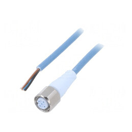 Cablu de conectare M12 4 pini drept 5m 250VAC | Electronic-mag.ro | Componente Electronice