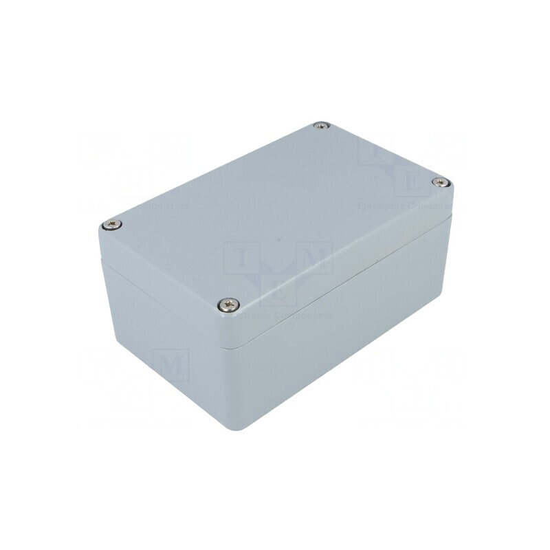Carcasă universală aluminiu gri IP65 80x125x58mm | Electronic-mag.ro | Componente Electronice