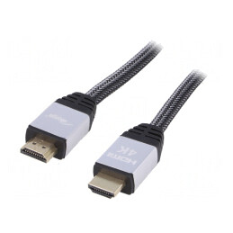 Cablu HDMI 2.0 Textil 10m Negru | Electronic-mag.ro | Componente Electronice