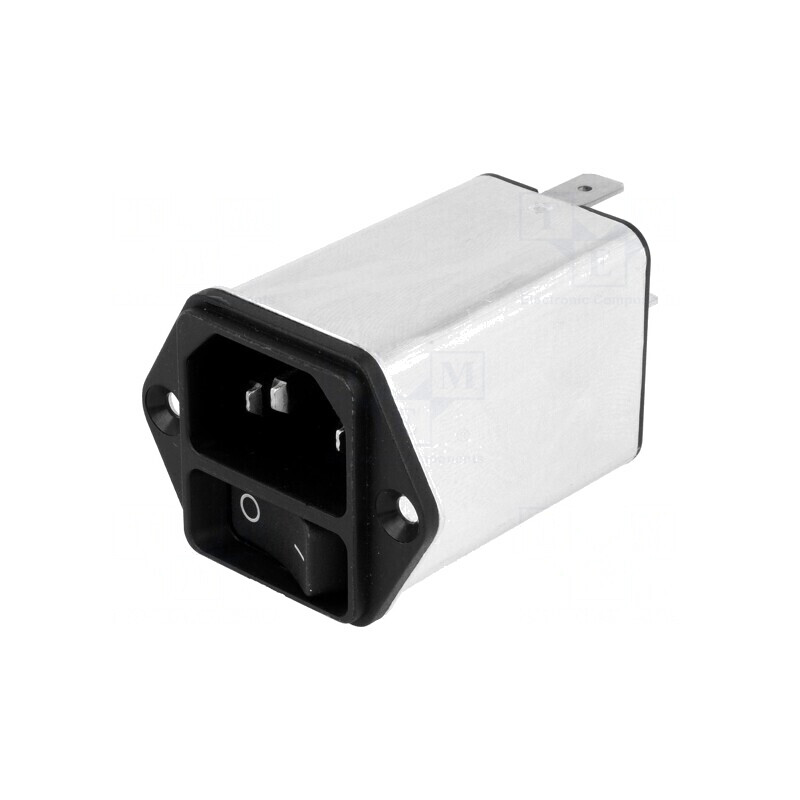 Conector de alimentare AC soclu tată 10A 250V | Electronic-mag.ro | Componente Electronice