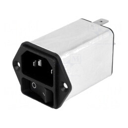 Conector de alimentare AC soclu tată 10A 250V | Electronic-mag.ro | Componente Electronice
