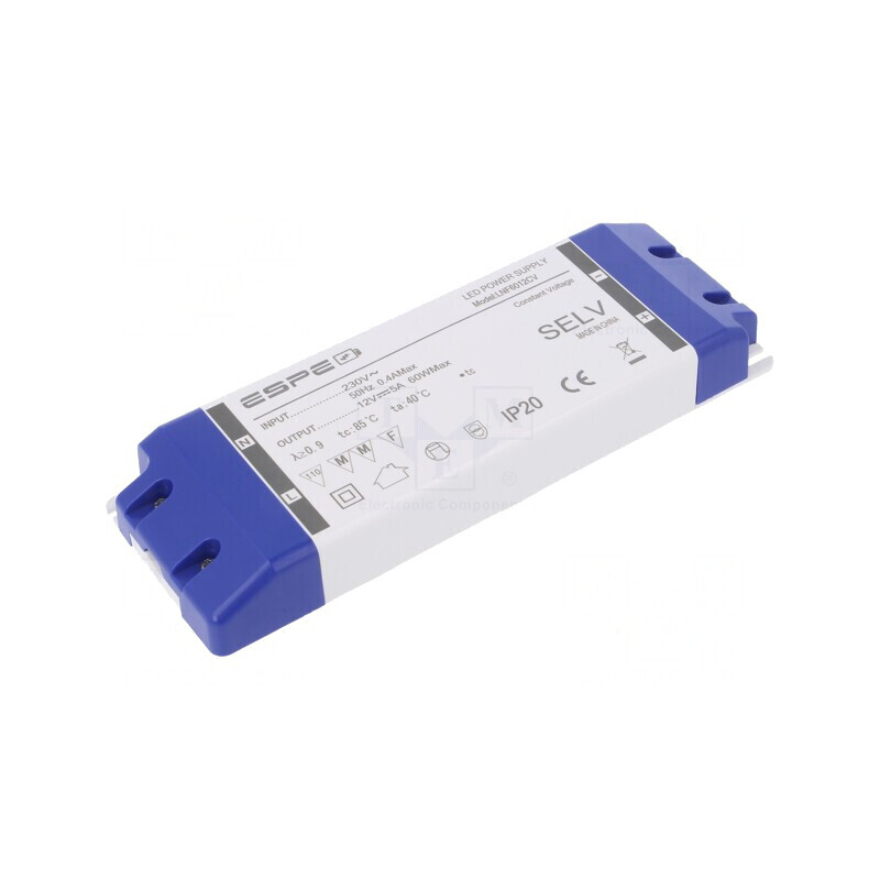Alimentator LED 60W 12V 5A IP20 | Electronic-mag.ro | Componente Electronice