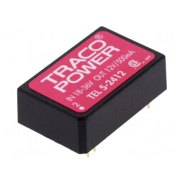 Convertor DC/DC 5W 18-36V la 12V 500mA DIP24 | Electronic-mag.ro | Componente Electronice
