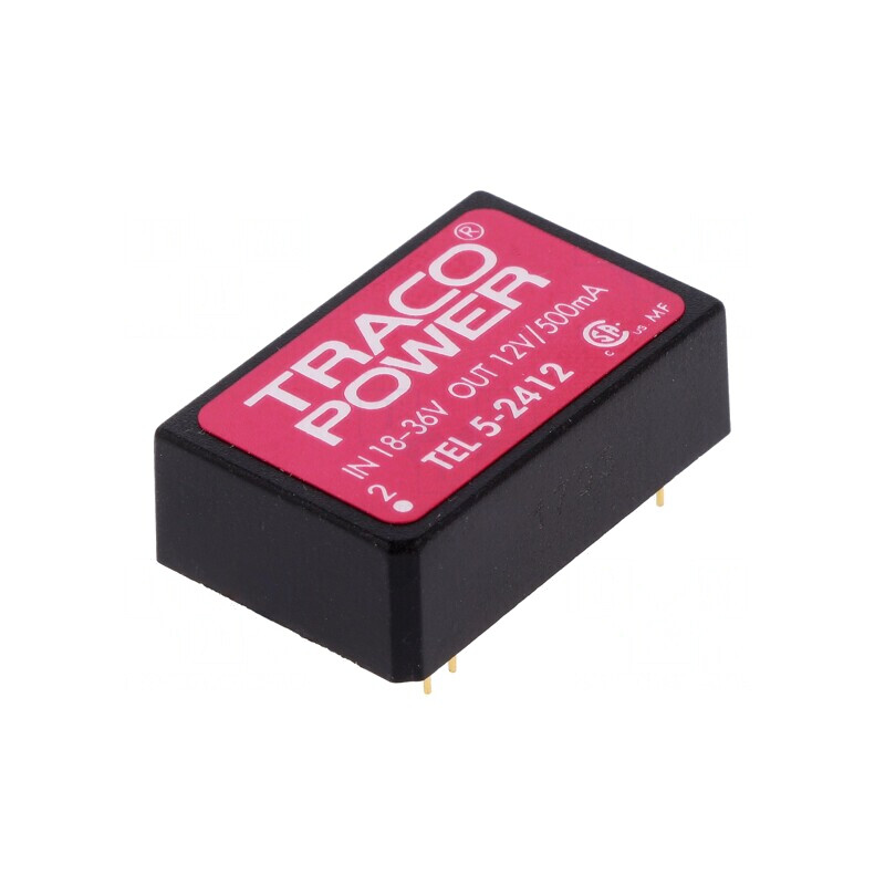Convertor DC/DC 5W 18-36V la 12V 500mA DIP24 | Electronic-mag.ro | Componente Electronice