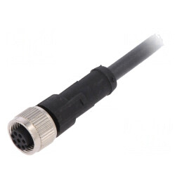 Cablu Conectare M12 8PIN Drept 2m 30VAC 4A | Electronic-mag.ro | Componente Electronice