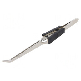 Pensetă Precizie 160mm Vârf Curbat | Electronic-mag.ro | Componente Electronice