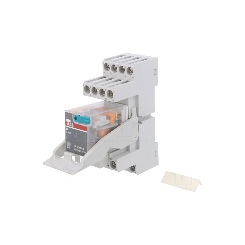 Releu intermediar 4PDT 24VDC pentru șină DIN | Electronic-mag.ro | Componente Electronice