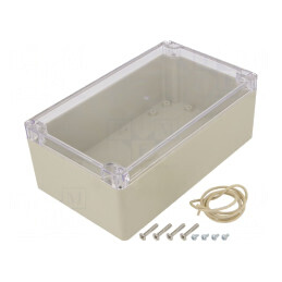 Carcasă Universală ABS Bej IP65 120x200x75mm Ritec | Electronic-mag.ro | Componente Electronice