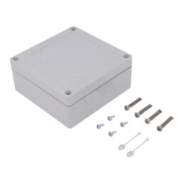 Carcasă Universală ABS Gri 122x124x55mm | Electronic-mag.ro | Componente Electronice