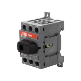 Separator-întrerupător Poli 3 pentru şină DIN 25A OT | Electronic-mag.ro | Componente Electronice