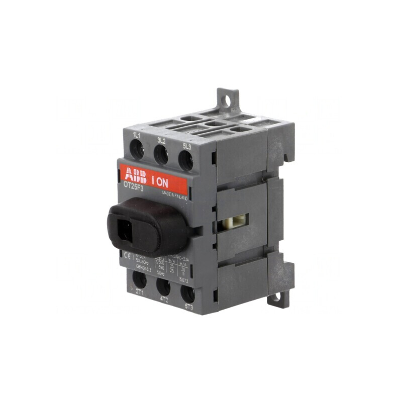 Separator-întrerupător Poli 3 pentru şină DIN 25A OT | Electronic-mag.ro | Componente Electronice