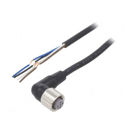 Cablu de conectare M12 4 pini unghi 5m PVC | Electronic-mag.ro | Componente Electronice
