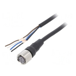 Cablu de conectare M12 4 pini 5m drept XS2F-M12PVC4S5M | Electronic-mag.ro | Componente Electronice