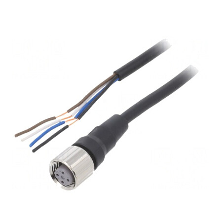 Cablu de conectare M12 4 pini 5m drept XS2F-M12PVC4S5M | Electronic-mag.ro | Componente Electronice