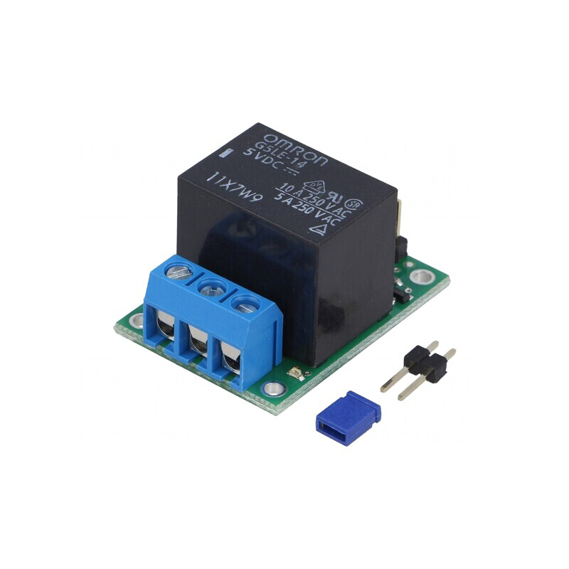Întrerupător Electronic Verde 10A cu Releu | Electronic-mag.ro | Componente Electronice