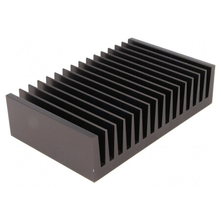 Radiator cu aripioare negru 100x160x40mm | Electronic-mag.ro | Componente Electronice