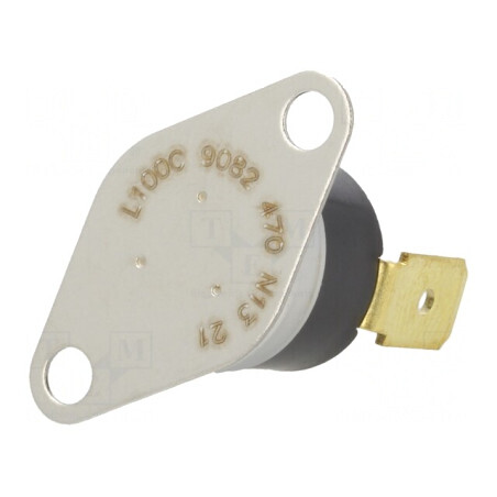 Termostat NC 100°C 10A 240VAC 6,4mm | Electronic-mag.ro | Componente Electronice