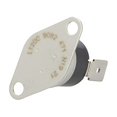 Termostat NC 120°C 10A 240VAC 6,4mm | Electronic-mag.ro | Componente Electronice